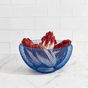 Blue wire mesh bowl